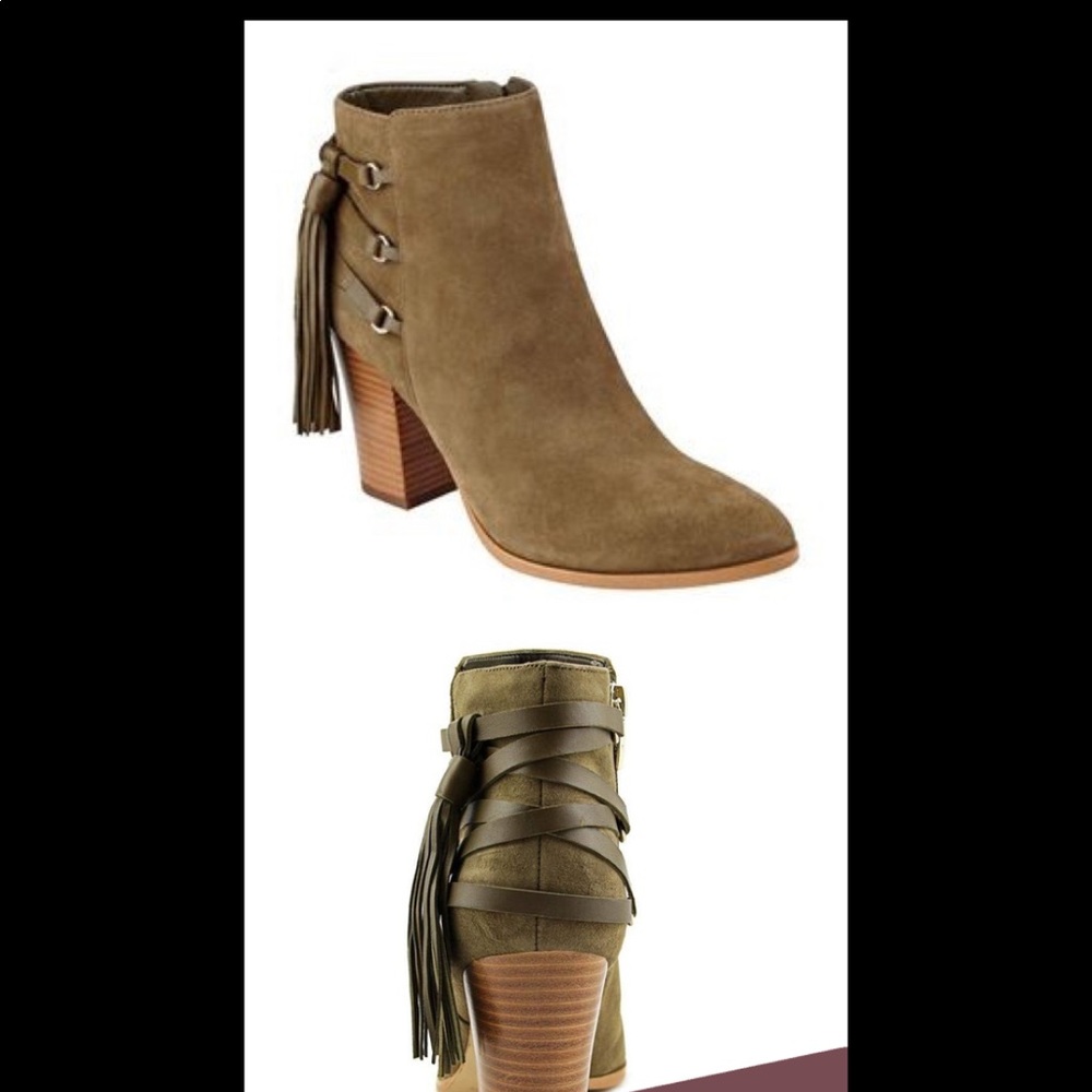 Marc Fisher Kava Suade Fringe boots